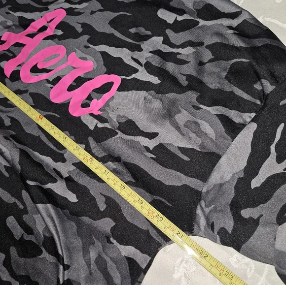 4/$20- Aero Camouflage Hoodie with Pink Logo - Picture 2 of 5